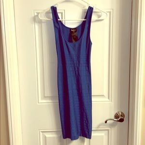 Bebe Sexy Blue Bodycon Dress